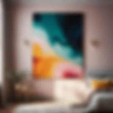 Abstract Art Bedroom Color Palette