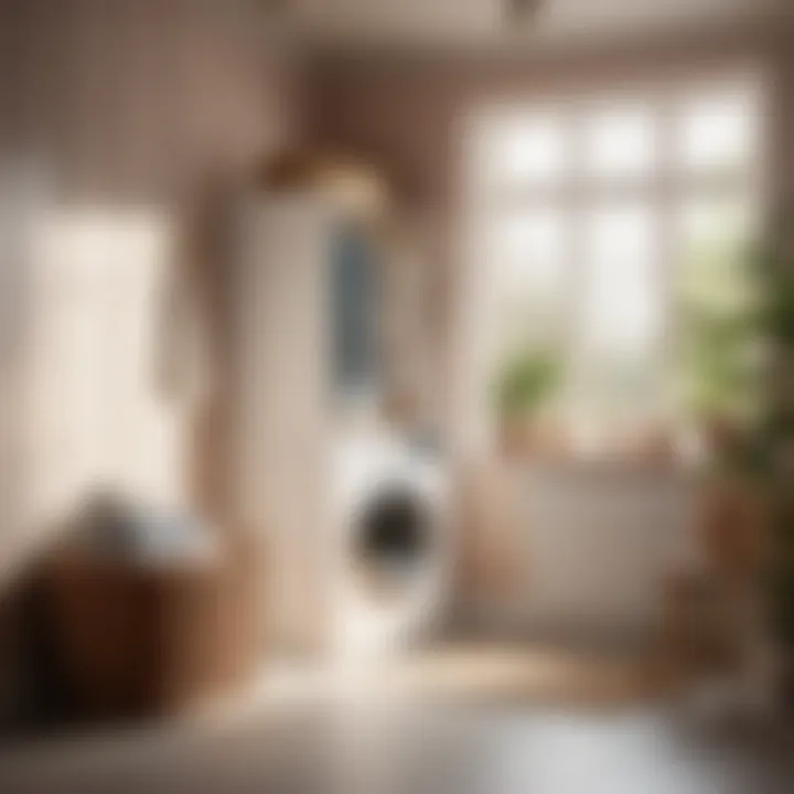 Eco-conscious laundry routine with natural elements