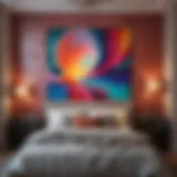 Abstract Art Inspired Bedroom Paint