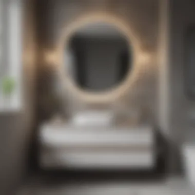 Professional Installation of Custom Bathroom Cabinets Expert installation of custom cabinets in a modern bathroom setting
