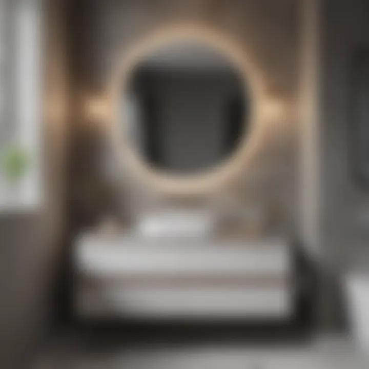 Professional Installation of Custom Bathroom Cabinets Expert installation of custom cabinets in a modern bathroom setting