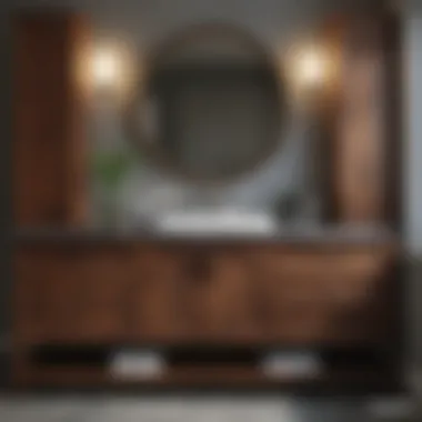 Material Choices for Custom Cabinets Variety of materials available for bathroom cabinets at Lowe's