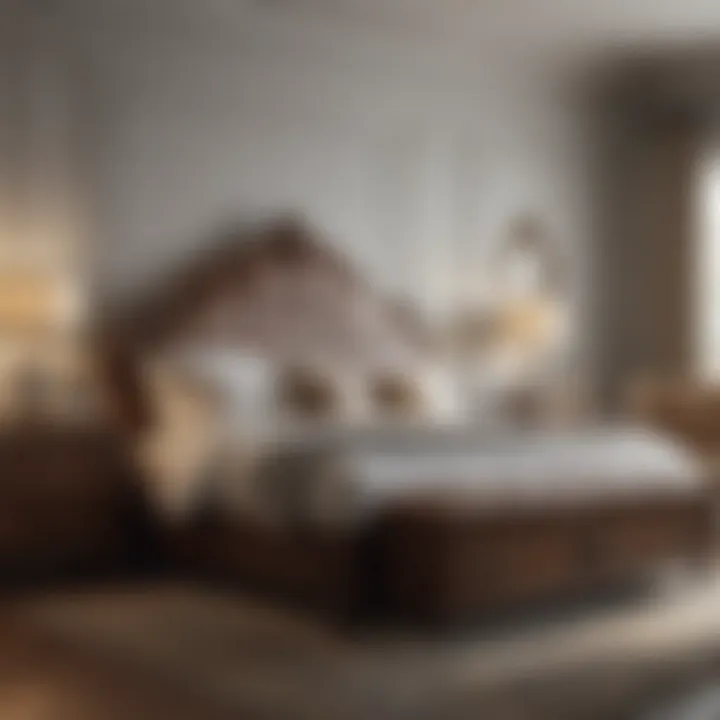 Stylish king bedroom set with coordinated accessories