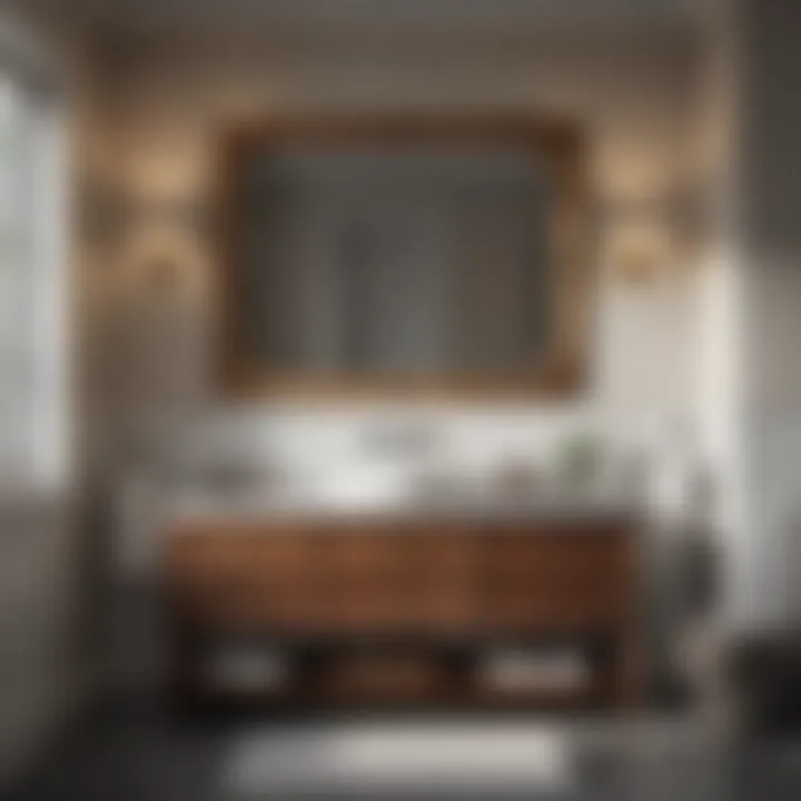 Mastering Installation Techniques Diagram illustrating installation techniques for bathroom vanities