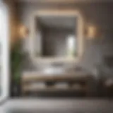 Modern bathroom vanity showcasing sleek design and functionality