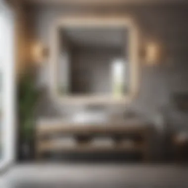 Modern Elegance in Bathroom Design Modern bathroom vanity showcasing sleek design and functionality