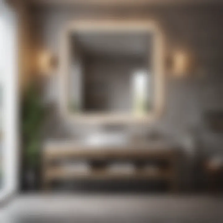 Modern Elegance in Bathroom Design Modern bathroom vanity showcasing sleek design and functionality