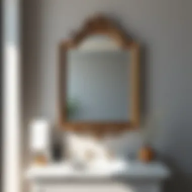 Stylish 20x30 bathroom mirror with unique frame and design