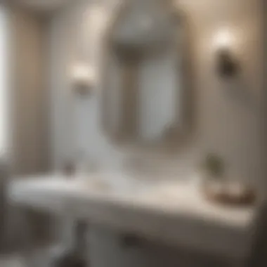 Modern Elegance: The Role of Crystal Accents in Bathroom Design Sleek crystal accents on a modern bathroom vanity
