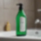 Detailed view of Amway Bathroom Cleaner bottle showcasing its unique formulation