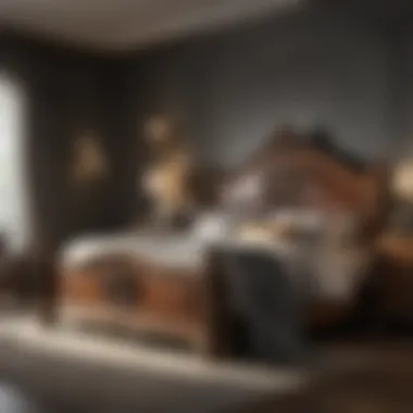 Elegant El Dorado Furniture King Bedroom Set with intricate design