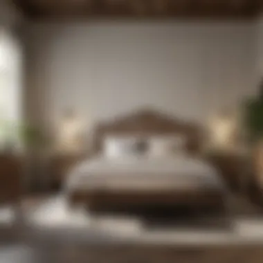 Functional layout of an El Dorado king bedroom set in a modern interior