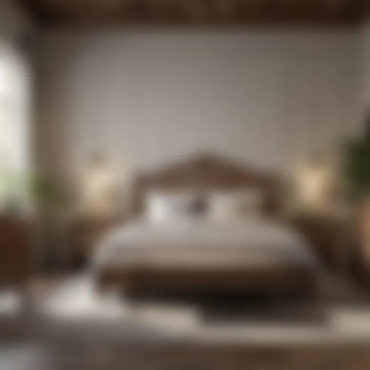 Functional layout of an El Dorado king bedroom set in a modern interior