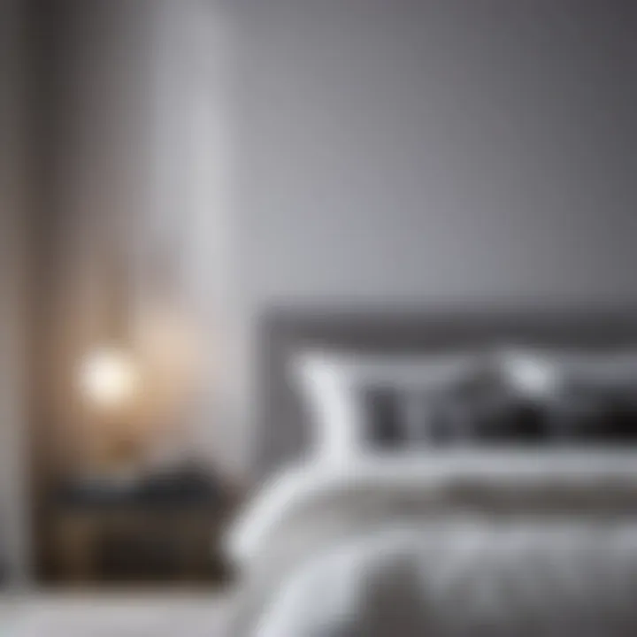 Serene Grey Bedroom with Soft Textures