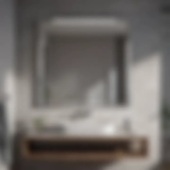 Minimalist Bathroom Mirror Practicality