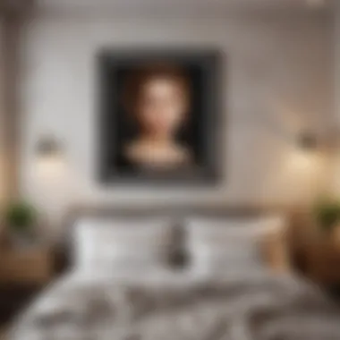 Personalized Wall Decor Personalized bedroom wall with framed photographs and inspirational quotes