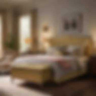 Customization Options in Ficks Reed Bedroom Designs Customized Ficks Reed furniture in a stylish bedroom