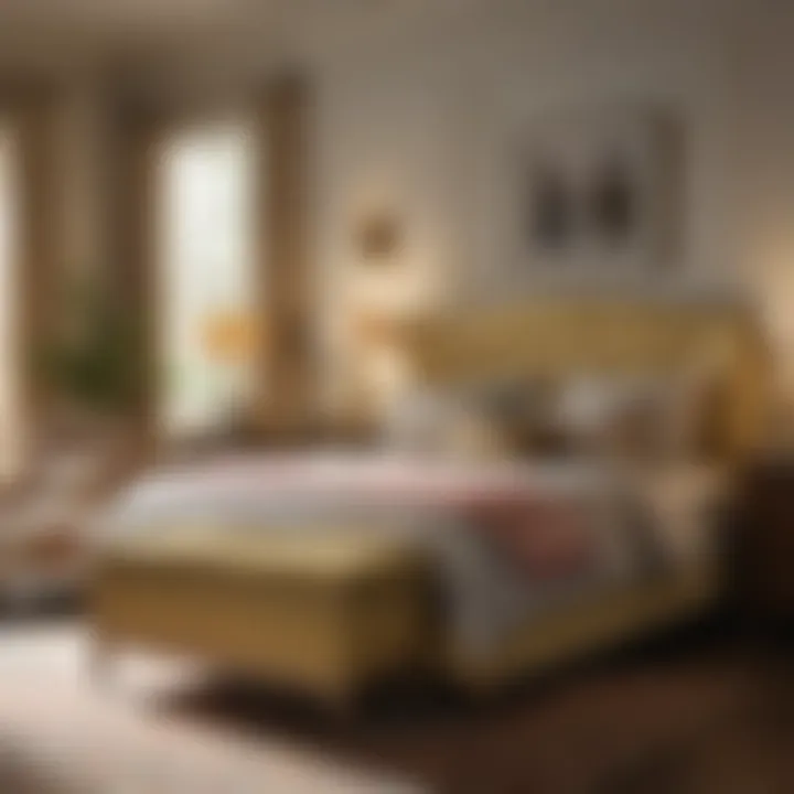 Customization Options in Ficks Reed Bedroom Designs Customized Ficks Reed furniture in a stylish bedroom