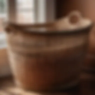 Intricate Weave Design Laundry Basket Elegant laundry basket with intricate weave pattern