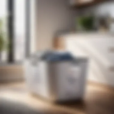 Sleek Modern Laundry Basket Sleek and modern laundry basket with innovative ventilation system