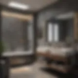 Modern Bathroom Design A sleek, modern bathroom design showcasing elegant fixtures and a minimalist aesthetic.