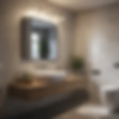 User-Friendly Design Interface A user-friendly interface of a bathroom design software with drag-and-drop features.