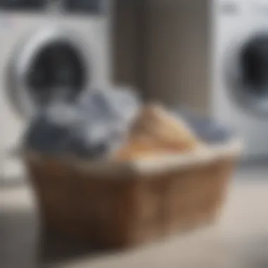 Quality Assurance in Laundry Services A collection of freshly cleaned laundry items neatly folded in a basket