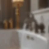 Elegant French country faucet featuring intricate detailing