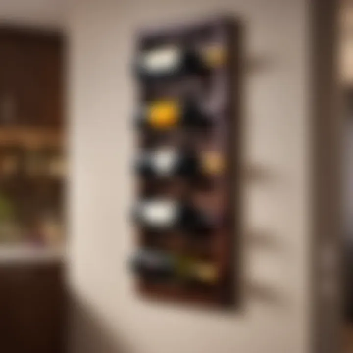 Elegant Wall Wine Rack
