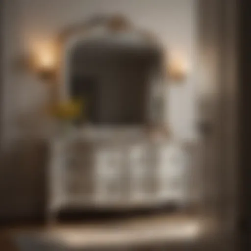 Elegant Small Bedroom Dresser with Mirror Elegant small bedroom dresser with mirror reflecting natural light