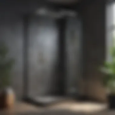 Sleek modern shower cabinet design showcasing glass and metal features