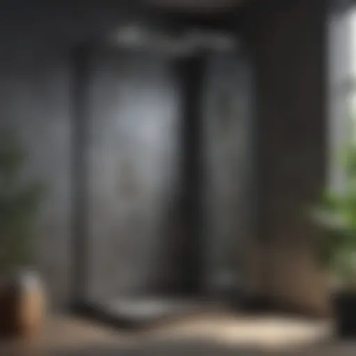 Sleek modern shower cabinet design showcasing glass and metal features