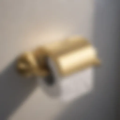 Luxurious Gold Bathroom Toilet Paper Holder Luxurious gold bathroom toilet paper holder