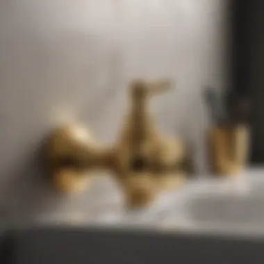 Trendy Gold Bathroom Accessories Collection Trendy gold bathroom accessories collection