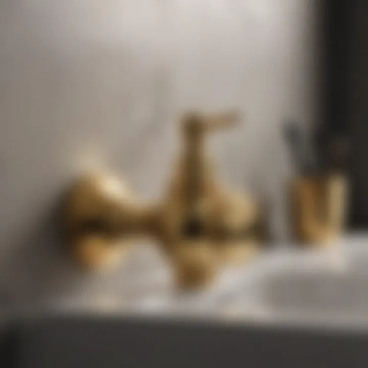 Trendy Gold Bathroom Accessories Collection Trendy gold bathroom accessories collection