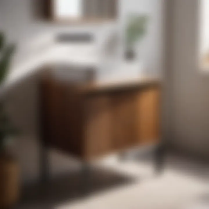 Minimalistic wooden bathroom vanity maintenance guide