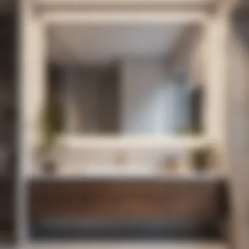 Modern Sleek Design Bathroom Vanity Modern bathroom vanity with sleek design