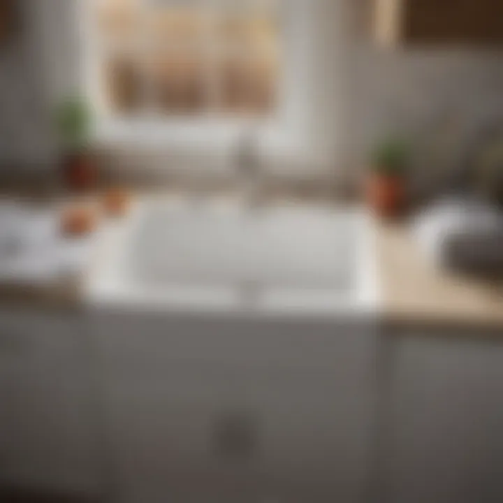 Efficient space utilization in laundry sink