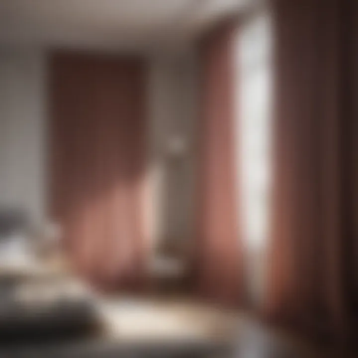 Minimalist Curtains for Seamless Integration Minimalist curtains blending seamlessly with bedroom decor