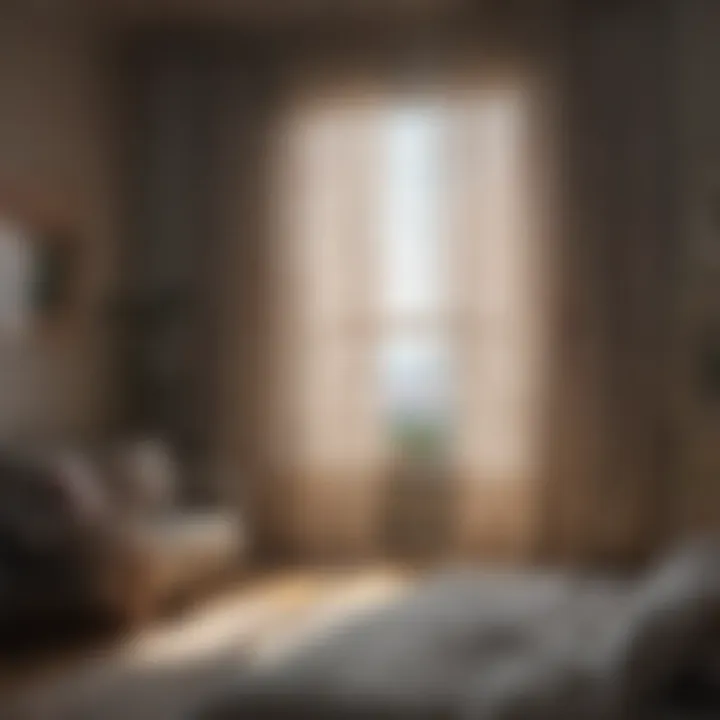 Sheer Curtains Enhancing Cozy Ambiance Sheer curtains allowing soft light in a cozy bedroom