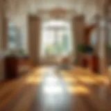 Luxurious Hardwood Flooring for Productivity Luxurious hardwood flooring in a home office setting