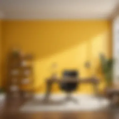 Energizing Yellow Accent Wall Energizing Yellow Accent Wall