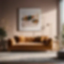 Elegant sofa in a modern bedroom