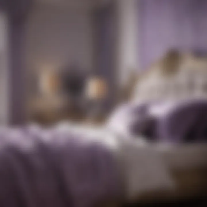 Bedroom with Lavender Elements