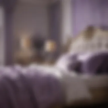 Soothing Lavender Essence Bedroom with Lavender Elements