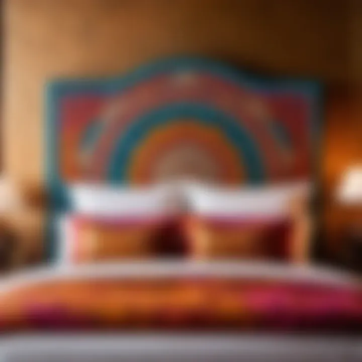 Luxurious Batik Upholstered Headboard