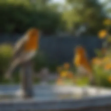 Innovative Design Innovative bird bath fence mount design