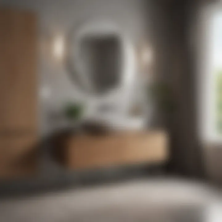 Contemporary Italian bathroom cabinet blending functionality and style