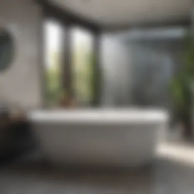 Diverse Design Styles for Jetted Combos Stylish jetted bathtub and shower combo showcasing different design styles