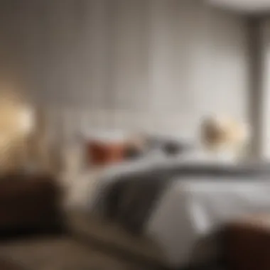 Contemporary King Bedroom Design with Minimalist Touch Contemporary king bedroom design showcasing a tall headboard and minimalist decor